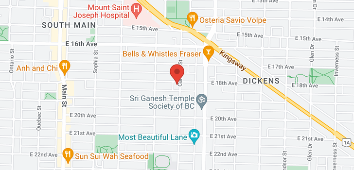 map of 3403 CAROLINA STREET